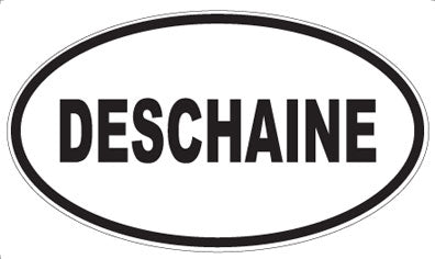 DESCHAINE - Oval Sticker