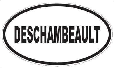 DESCHAMBEAULT - Oval Sticker