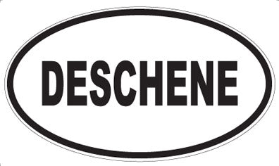 DESCHENE - Oval Sticker