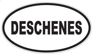 DESCHENES - Oval Sticker
