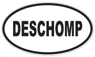DESCHOMP - Oval Sticker