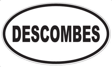 DESCOMBES - Oval Sticker