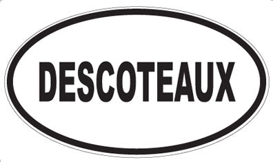 DESCOTEAUX - Oval Sticker