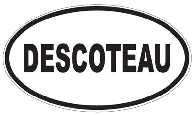 DESCOTEAU - Oval Magnet
