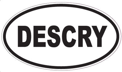 DESCRY - Oval Sticker