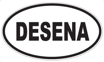 DESENA - Oval Sticker