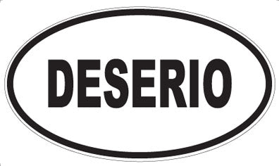 DESERIO - Oval Magnet