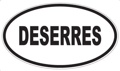 DESERRES - Oval Sticker