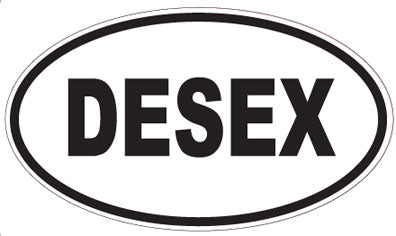 DESEX - Oval Sticker