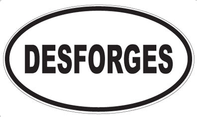 DESFORGES - Oval Sticker