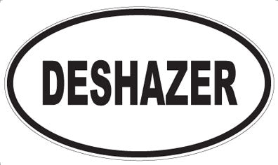 DESHAZER - Oval Sticker
