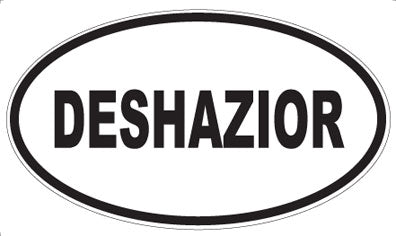 DESHAZIOR - Oval Magnet