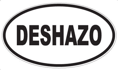 DESHAZO - Oval Sticker