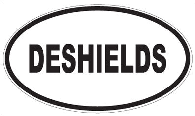 DESHIELDS - Oval Sticker