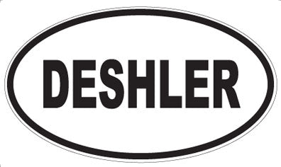 DESHLER - Oval Sticker