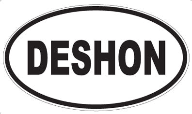 DESHON - Oval Sticker