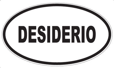 DESIDERIO - Oval Magnet
