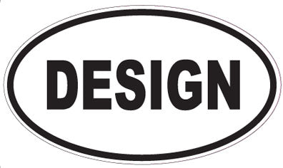 DESIGN - Oval Sticker