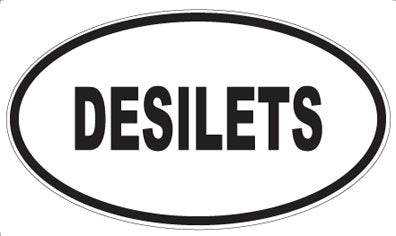 DESILETS - Oval Sticker