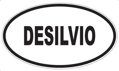 DESILVIO - Oval Magnet