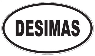 DESIMAS - Oval Sticker