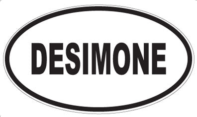 DESIMONE - Oval Sticker