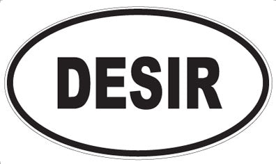 DESIR - Oval Magnet