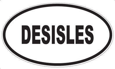 DESISLES - Oval Sticker