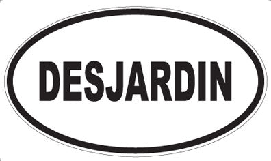 DESJARDIN - Oval Sticker