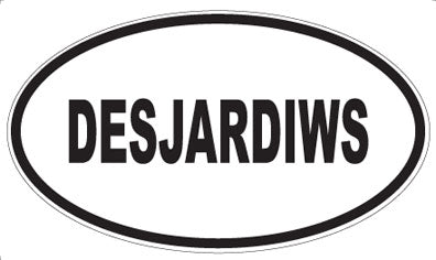 DESJARDIWS - Oval Sticker