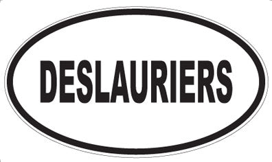 DESLAURIERS - Oval Sticker