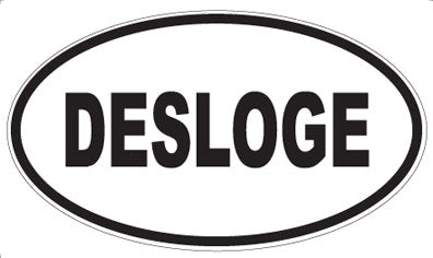 DESLOGE - Oval Sticker