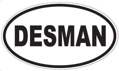 DESMAN - Oval Sticker