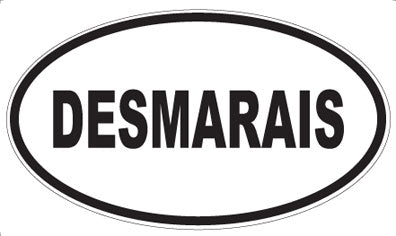 DESMARAIS - Oval Sticker