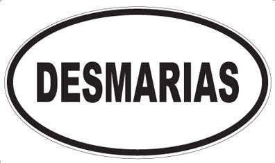 DESMARIAS - Oval Sticker