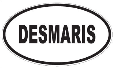 DESMARIS - Oval Magnet