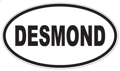DESMOND - Oval Magnet
