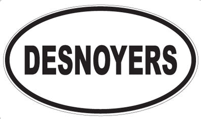 DESNOYERS - Oval Sticker