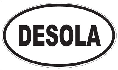 DESOLA - Oval Magnet