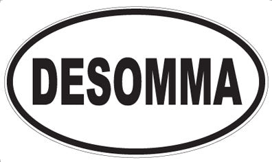 DESOMMA - Oval Sticker