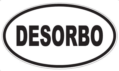 DESORBO - Oval Sticker