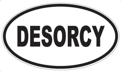 DESORCY - Oval Sticker