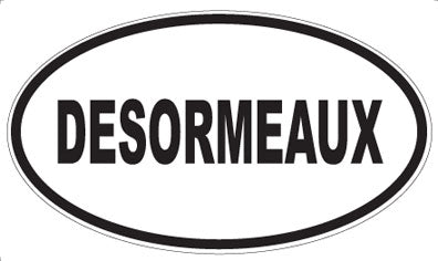 DESORMEAUX - Oval Sticker