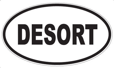 DESORT - Oval Sticker