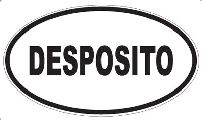 DESPOSITO - Oval Magnet