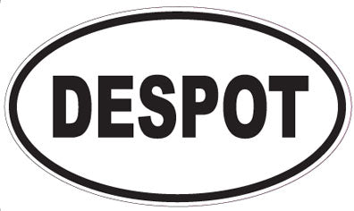 DESPOT - Oval Sticker