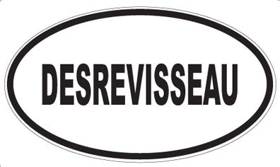 DESREVISSEAU - Oval Sticker