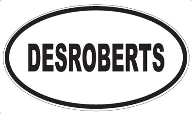 DESROBERTS - Oval Magnet