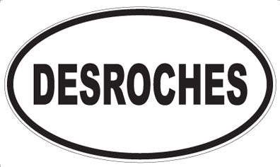 DESROCHES - Oval Sticker