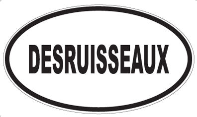 DESRUISSEAUX - Oval Sticker